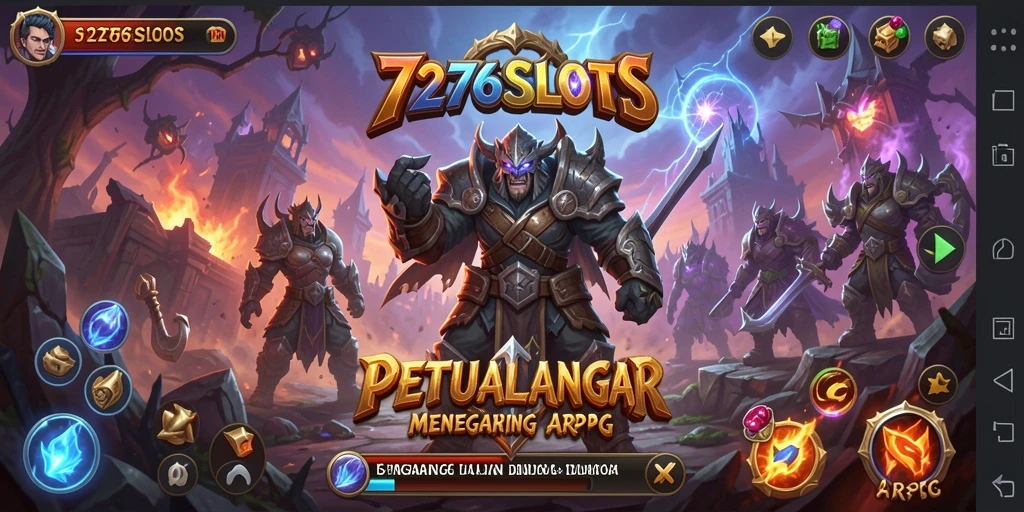 Screenshot utama 7276SLOTS menunjukkan aksi slot yang mendebarkan di dalam game ARPG.