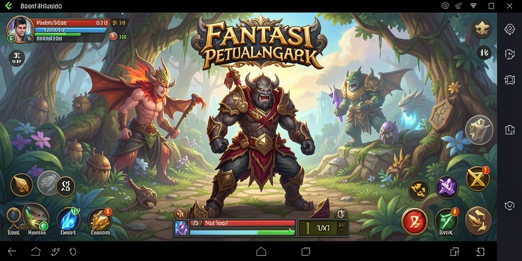Tangkapan layar gameplay 8ZK yang menunjukkan aksi pertempuran epik.