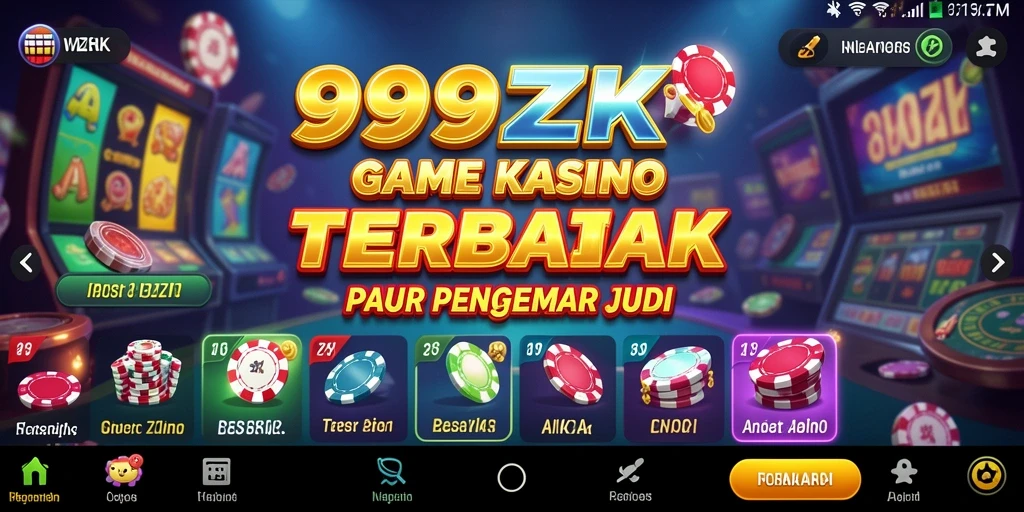 Tampilan gameplay kasino yang mendebarkan di 999ZK.