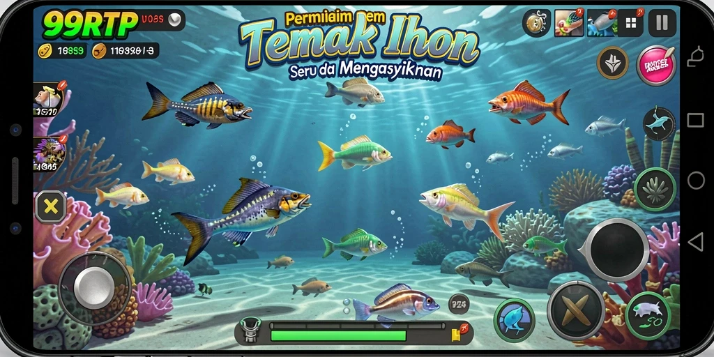 Gameplay seru menangkap ikan di 99RTP.