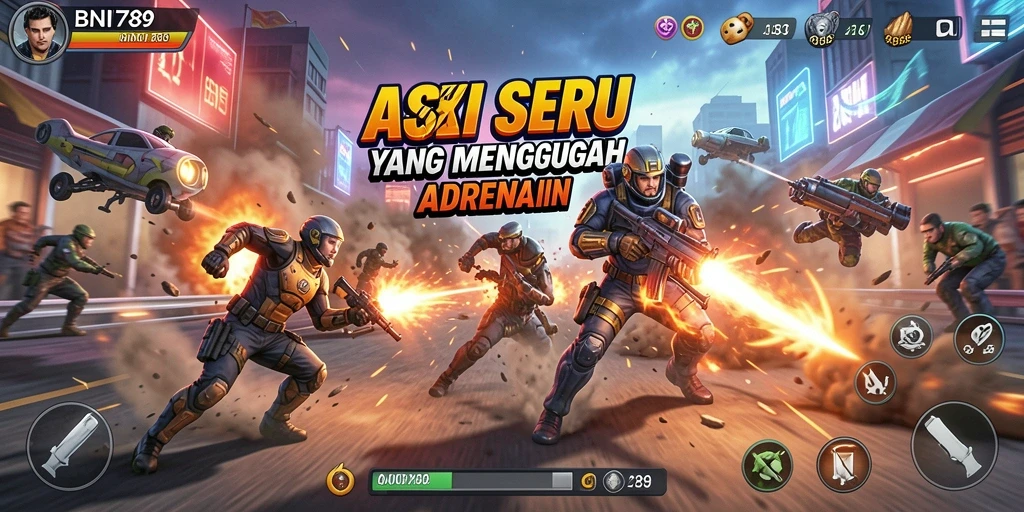 Tampilan gameplay BNI789 yang menegangkan dan penuh aksi.