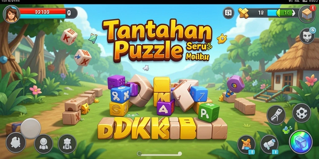 Tampilan gameplay DKK menampilkan tantangan puzzle yang menarik.