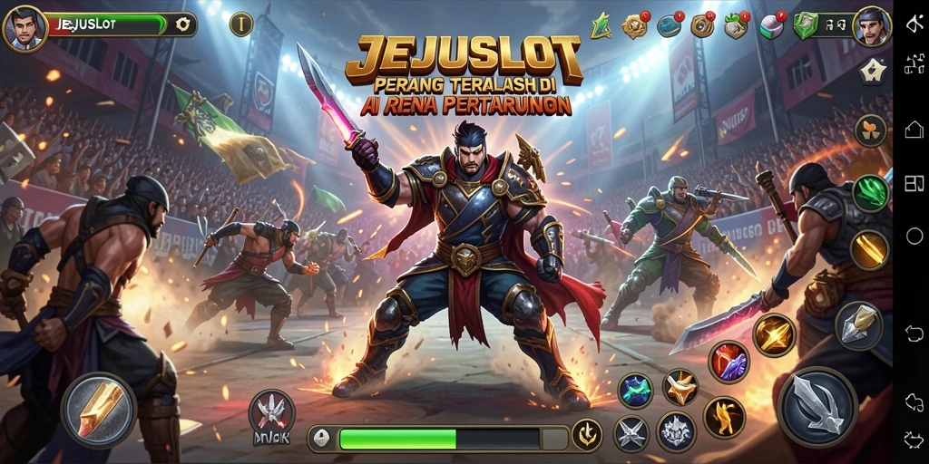 Gameplay mendebarkan dalam arena pertarungan JEJUSLOT.