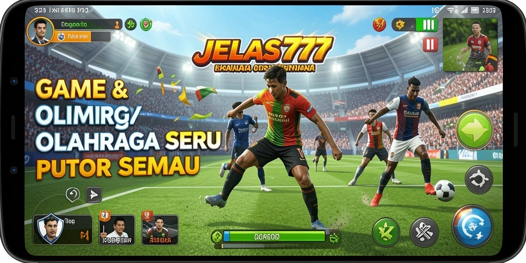 Tampilan seru gameplay olahraga di JELAS777 yang penuh aksi.