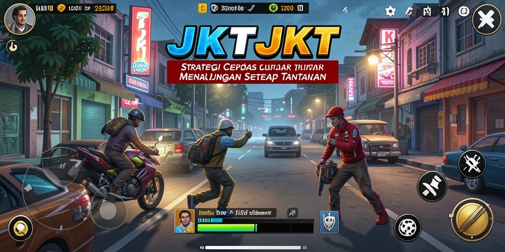 Tampilan gameplay seru dari JKTJKT yang penuh strategi.