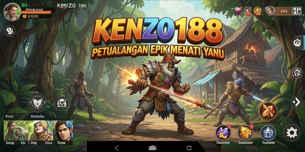 Tangkapan layar menunjukkan aksi seru dalam game Adventure.