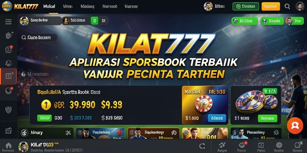 Screenshot gameplay KILAT777 yang menunjukkan antarmuka taruhan olahraga.