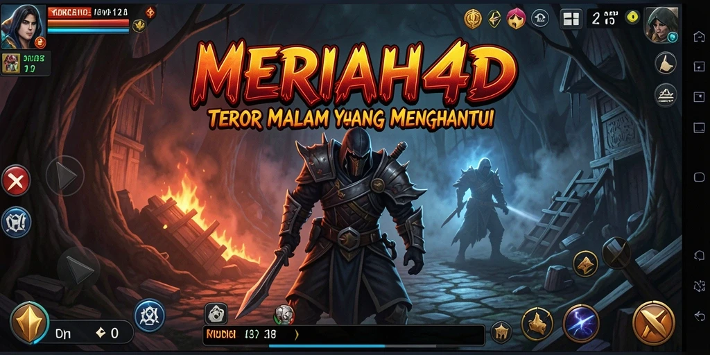 Tampilan gameplay menegangkan dan misterius di MERIAH4D.