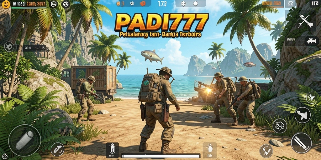 Screenshot gameplay PADI777 menampilkan petualangan seru di dunia terbuka.