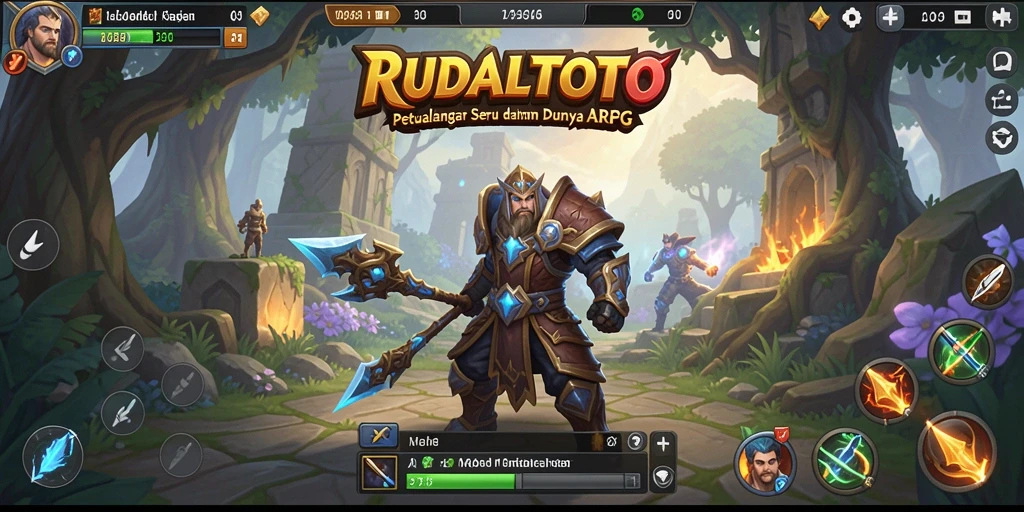 Tangkapan layar permainan <strong>RUDALTOTO</strong> menampilkan aksi seru di dunia ARPG.