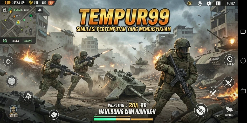 Menampilkan gameplay mendebarkan dalam pertarungan Simulation.