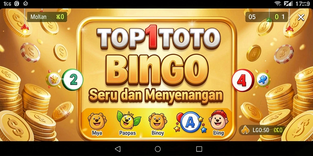 Tampilan gameplay seru dari permainan Bingo TOP1TOTO.