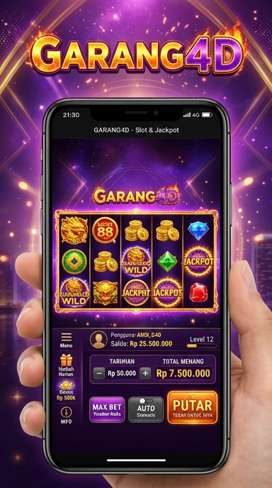 Pengguna berinteraksi dengan berbagai aplikasi di garang4d.